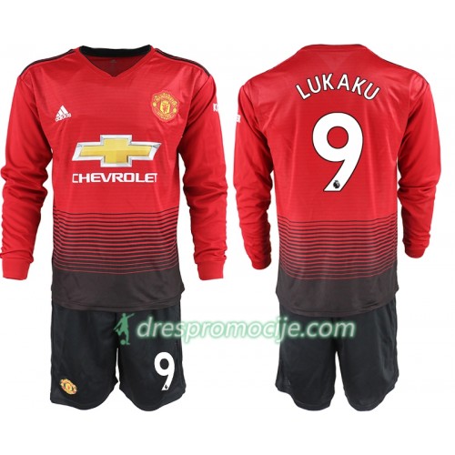 Manchester United Dres LUKAKU 9 Dječji Domaći 2018/19 Dugim Rukavima Manchester United Dres LUKAKU 9 Dječji Domaći 2018/19 Dugim Rukavima